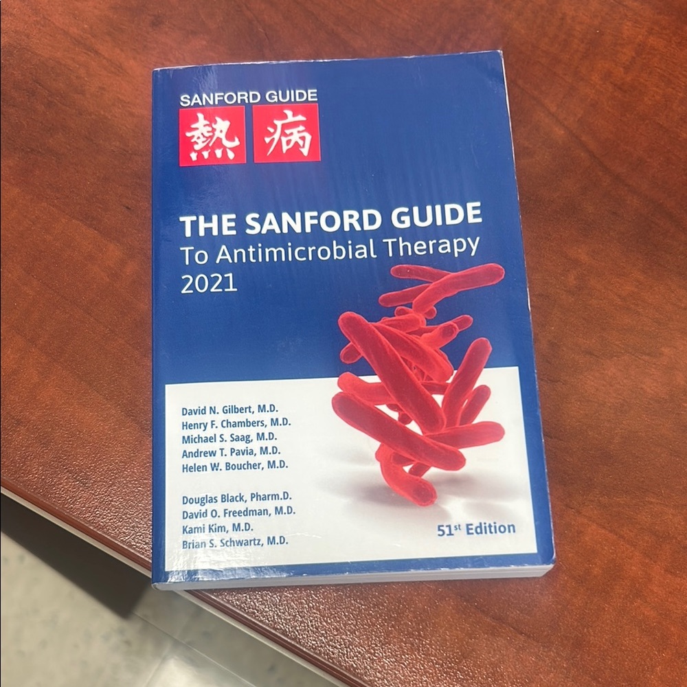 The Sanford Guide to Antimicrobial Therapy 2021